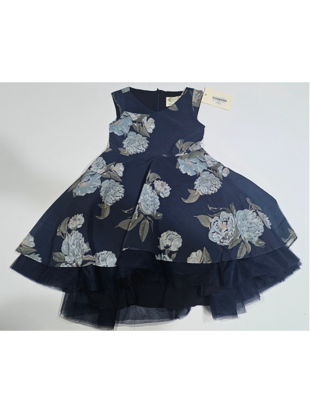 Girls Joyfolie Lezah Floral Dress Navy Size 3